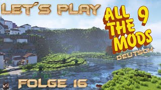 16 Let´s play All the Mods 9  Kleines Base Upgrade amp Rundgang auf der Map [upl. by Nnywg]