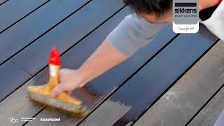 Moso Bamboo Xtreme manutenzione decking con Sikkens Cetol WF771 [upl. by Essyla]