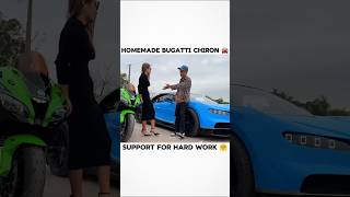 Making new Homemade Bugatti Chiron Supercar  Restored old car to New restoration shorts [upl. by Anigroeg374]