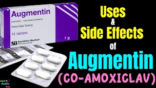 Augmentin Amoxicillin Clavulanate – Side Effects Uses MOA Dosage  Coamoxiclav  Amoxyclav [upl. by Anuqahs]