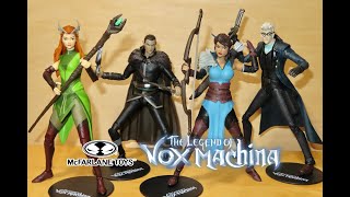 McFarlane Toys THE LEGEND OF VOX MACHINA Keyleth Vax Vex and Percy Figure Collection [upl. by Annia]