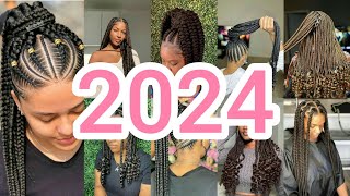 💝🌸 Stunning braids hairstyles to try out in 2024 Cute cornrows hairstyles Braids Hairstyle [upl. by Macy860]