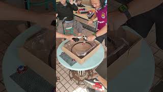 Knockout Finish Hells Scythe vs Phoenix Wing  Beyblade X Tournament at Saujana Food Court [upl. by Odele]