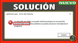 ✅ Cómo resolver el error vcruntime140dll en Windows Guía completa Windows 11 10  DESCARGAR AQUÍ [upl. by Arjan]