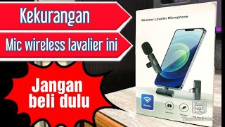 kekurangan mic wireless lavalier yang harus kalian ketahui [upl. by Tomaso]