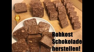 Gesunde Rohkostschokolade aus Kakao Nibs herstellen [upl. by Handler99]