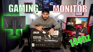 Asus MG248Q  Best Affordable 144hz Gaming Monitor Now Supports GSync 2019 [upl. by Resiak]