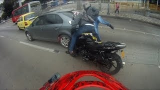 accidente de moto en bogota [upl. by Fries]