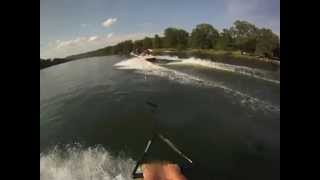 Wakeboarding With GoPro Hero HD On Helmet  MicBergsma [upl. by Daly]