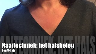 Naaitechniek Het halsbeleg [upl. by Anital]