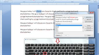 Shortcut key to Spell Check in MS Word [upl. by Tteraj]