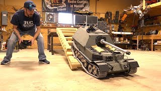 GIANT TANK DESTROYER FIRST DRIVE FERDINAND ELEFANT ARMORTEK All Metal 16 Scale  RC ADVENTURES [upl. by Ganny]