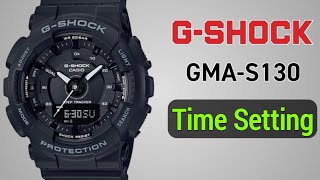 How to set time on Casio GShock GMAS130 [upl. by Eleda343]