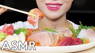 ASMR SASHIMI Eating Sounds 회 리얼사운드 먹방 [upl. by Adnaram]