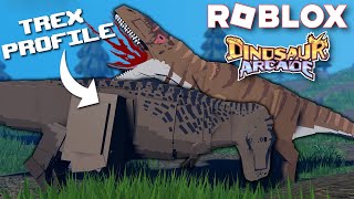 Prehistoric Profile  Tyrannosaurus Rex  ROBLOX Dinosaur Arcade [upl. by Aniala]