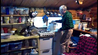 Getting Cabin Chores DoneMartins Old Off Grid Log Cabin262 [upl. by Aical]