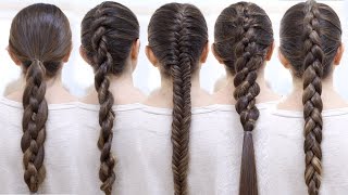 How to braid your hair 6 Cute braid for beginners [upl. by Ydnim264]