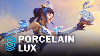 Porcelain Lux Skin Spotlight  League of Legends [upl. by Glantz]