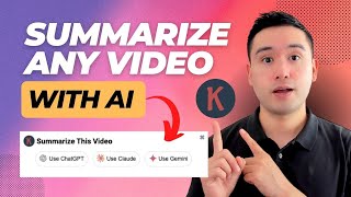 How To Summarize Any YouTube Video In Just 1Click With AI ChatGPT Claude amp Gemini [upl. by Rhiamon]