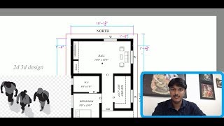 22 x 37 south facing house plan as per vastu [upl. by Cave533]