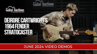 1964 Fender Stratocaster  Deirdre Cartwright  June 2024 Gear Demos  Guitar Auctions at GH [upl. by Oberg]