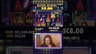 Super Respin Slot Machine Winning [upl. by Areyk]