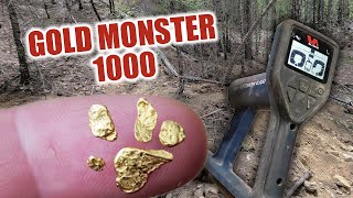 Finding More Gold With the Minelab Gold Monster 1000 Metal Detector [upl. by Dedric]