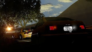 AE86 vs FD3S  BeamNGtouge [upl. by Enorahs872]