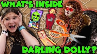 Whats Inside Darling Dolly Cutting Open Haunted Creepy Animatronic Skit [upl. by Anaimad]