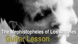 The Mephistopheles Of Los Angeles by Marilyn Manson Guitar Lesson [upl. by Hutchins807]