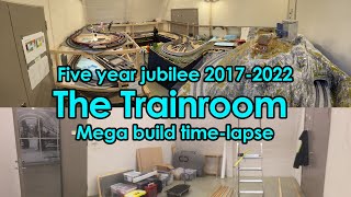 The Trainroom 20172022  Five years jubilee  Mega build timelapse [upl. by Schreib]