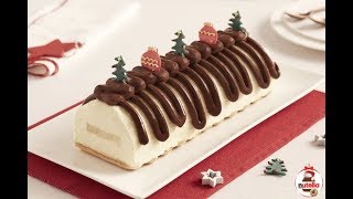 Bûche de Noël Pomme Vanille et Nutella® [upl. by Obeng]