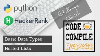 Python  Nested list  Hackerrank Solution [upl. by Airamalegna]