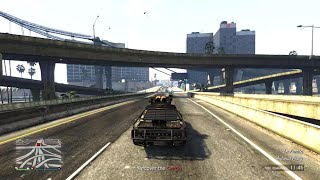 GTA Online  Took Out The Driver Of A Weaponized Tampa With A Weaponized Tampa [upl. by Enelrihs]