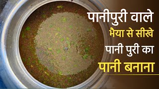 पानी पुरी का पानी कैसे बनाएं  Pani Puri ka Pani kaise banaye panipurikapani panipuripanirecipe [upl. by Roxy]