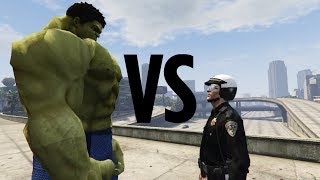 Hulk VS T1000  Epic Battle GTA 5 [upl. by Lazar]