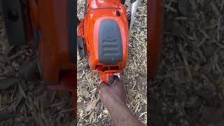 Husqvarna 592 XP idle sound husqvarnachainsaw husqvarna powertools woodcuttingtools [upl. by Macri866]