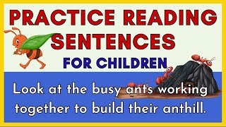 PRACTICE READING SENTENCES  S6  quotLook At Thequot  Reading at Home  Reading amp Vocabulary Skills [upl. by Ardenia]