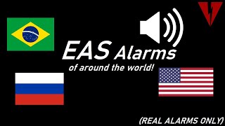 EAS Alarms of Around the World REAL ones ONLY [upl. by Rramaj]