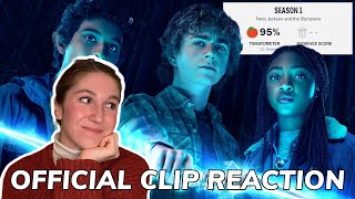 PERCY JACKSON FIRST CLIP REACTION amp ANALYSIS  First Show Reviews [upl. by Burney]