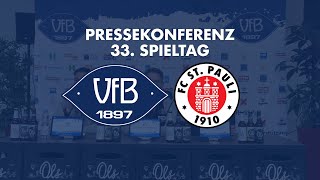 Pressekonferenz nach dem Spiel VfB Oldenburg  FC St Pauli II am 33 Spieltag [upl. by Odnalor]