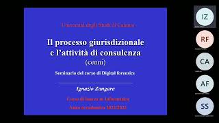 Digital Forensics UniCT AA 20222023  Lezione 3 12  Prof Ignazio Zangara [upl. by Ulu189]