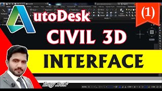 AutoCad Civil 3D in URDU Hindi The Civil 3D Interface Tutorial 1 [upl. by Fasto]