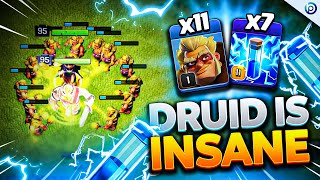 ZAP MASS DRUID is BROKEN  SUPER EASY for EVERYONE  Best TH16 Attack Strategy Clash of Clans [upl. by Emarej]