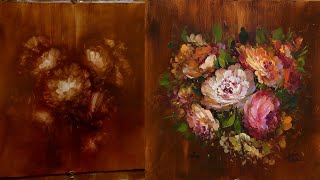 Master The Art Of Painting Flowers With Acrylics Using Rembrandts Subtractive Technique [upl. by Asreht]