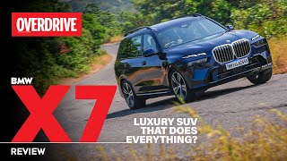 2023 BMW X7 review  top diesel top luxury OVERDRIVE [upl. by Ahsennod]