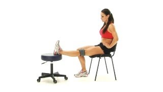 Knee exercise  prolonged knee extension sitting [upl. by Tacklind216]