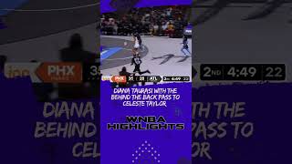 Diana Taurasi with the behind the back pass to Celeste Taylor dianataurasi celestetaylor wnba [upl. by Kriste45]