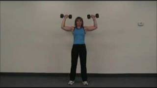 Shoulder Exercises The Overhead Dumbbell Press [upl. by Kulda407]