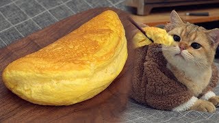 This Soufflé Omelette with Cheese is so Fluffy it will Blow Away [upl. by Nnylhtak]